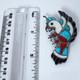 Vtg Zuni Silver Channel Inlay Bird Parrot Brooch Pin 10.7g 2.25x1.25 1950s/60s