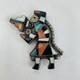 Vtg Zuni Pin Brooch Rainbow Man Silver Native American Turquoise Coral Inlay