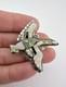 Vtg Zuni Sterling Silver Carved Multi Gemstone Inlay Mallard Duck Pin Brooch