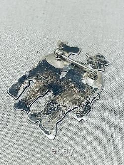 Whimsical Vintage Navajo Sterling Silver Tourists Pin