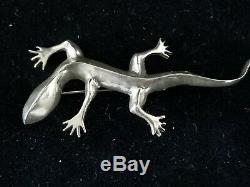 Yaqui Danny Romero Handmade Sterling Silver Lizard Pin Brooch 11.5 Grams