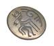Zuni Navajo 925 Silver Vintage Carved Warrior Round Brooch Pin Bp10044
