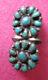 Zuni Old Vintage Reduced Turquoise Sterling Silver Turquoise Childs Pinfree H