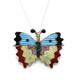 Zuni-sterling Silver & Stone Inlay Butterfly Pin/pendant By Tamara Pinto