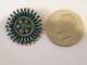 Zuni Turquois And Silver Brooch