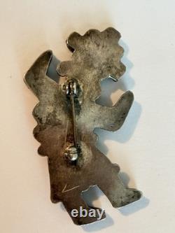 ZUNU Rainbow Dancer Gemstone Inlay Sterling Pin 2