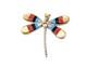 Zuni Angus Ahiyite Multi-stone Dragonfly Pendant Brooch Native Am Jewelry