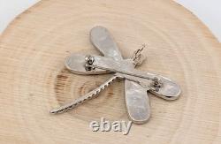 Zuni Angus Ahiyite Signed Dragonfly Pendant and Brooch Native American Jewelry