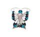 Zuni Butterfly Multi Stones Inlay Handmade Pin Pendant Native American Jewelry
