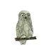 Zuni Handmade Mother Of Pearl Sterling Silver Owl Pendant/ Pin
