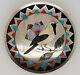 Zuni Inlay Oriole Bird Pendant Pin Signed Rnl