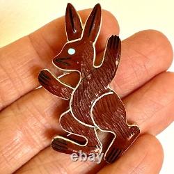 Zuni Inlay Rabbit Pipestone Pendant Justin Natawa Turquoise Sterling Pin Native Zuni Inlay Rabbit Pipestone Pendant Justin Natawa Turquoise Sterling Pin Native