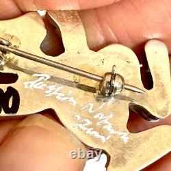 Zuni Inlay Rabbit Pipestone Pendant Justin Natawa Turquoise Sterling Pin Native Zuni Inlay Rabbit Pipestone Pendant Justin Natawa Turquoise Sterling Pin Native