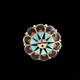 Zuni Inlay Sunface Pin/pendant By Delvin Gaspar