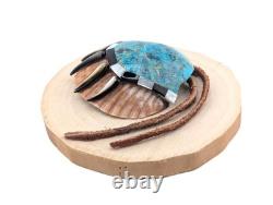 Zuni Multi Stones Inlay Bear Claw Shell Pendant Design Native American Jewelry