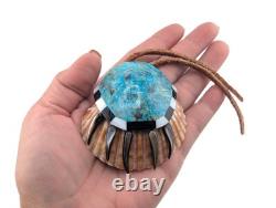Zuni Multi Stones Inlay Bear Claw Shell Pendant Design Native American Jewelry