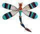 Zuni Native American Turquoise Inlay Dragonfly Pin And Pendant Sku#231786