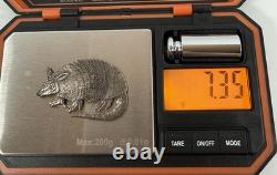 Zuni Navajo Sterling Silver Armadillo Pin Signed HRC Zuni And ZR 1990