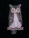Zuni Pablita Quam Great Horned Owl Pin/pendant Sterling Silver