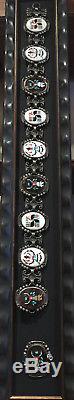 Zuni Pawn Multi Inlay Knifewing Concho Belt Bracelet Ring Pin Set Tom Weahkee