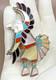 Zuni Pin Pendant Native American Sterling Silver 925 Signed Adrian E Wallace
