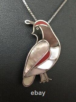 Zuni Quail Masterpiece Beautiful, Finely Made, Lifelike Zuni Quail Pendant/Pin