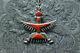 Zuni Signed Sterling Silver Knifewing Pin Necklace Coral Pin American Indian