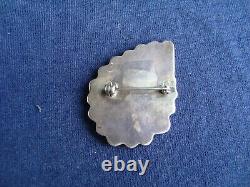 Zuni Sterling Silver Multi-Stone Raised Inlay Comanche Mask Pin