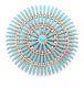 Zuni Sterling Silver Turquoise Needlepoint Cluster Pendant/pin L&c Waatsa