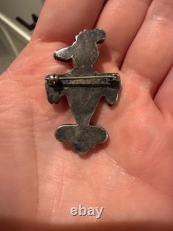 Zuni thunderbird pin 1920s fred harvey era