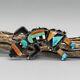 Zuni-vintage Sterling & Multi-stone Inlay Rainbow Man Pin-native American